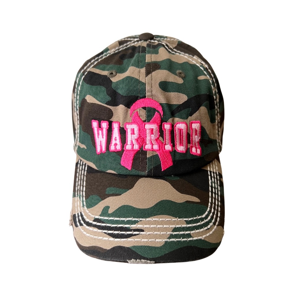 KBETHOS Greem Camo Warrior Pink Ribbon Vintage Style Ballcap